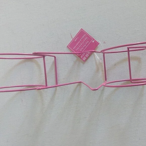 NWT Pink Wire 3D 'OMG' Retro Sign Summer 70s Home Table Decor Michael's Ashland - Picture 4 of 7
